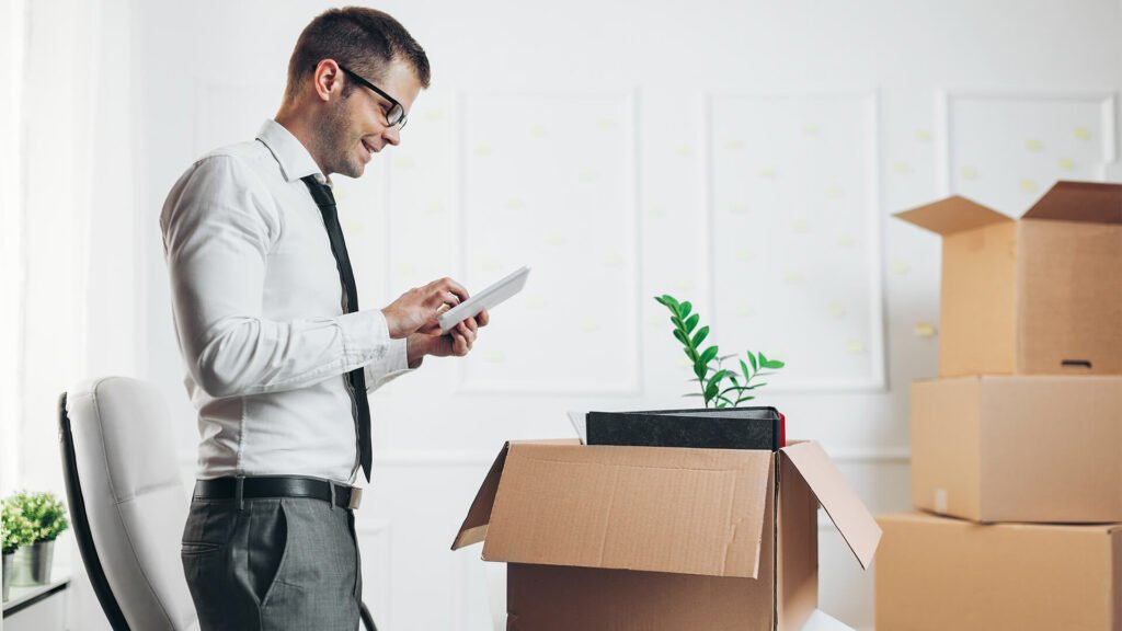 guy with boxes